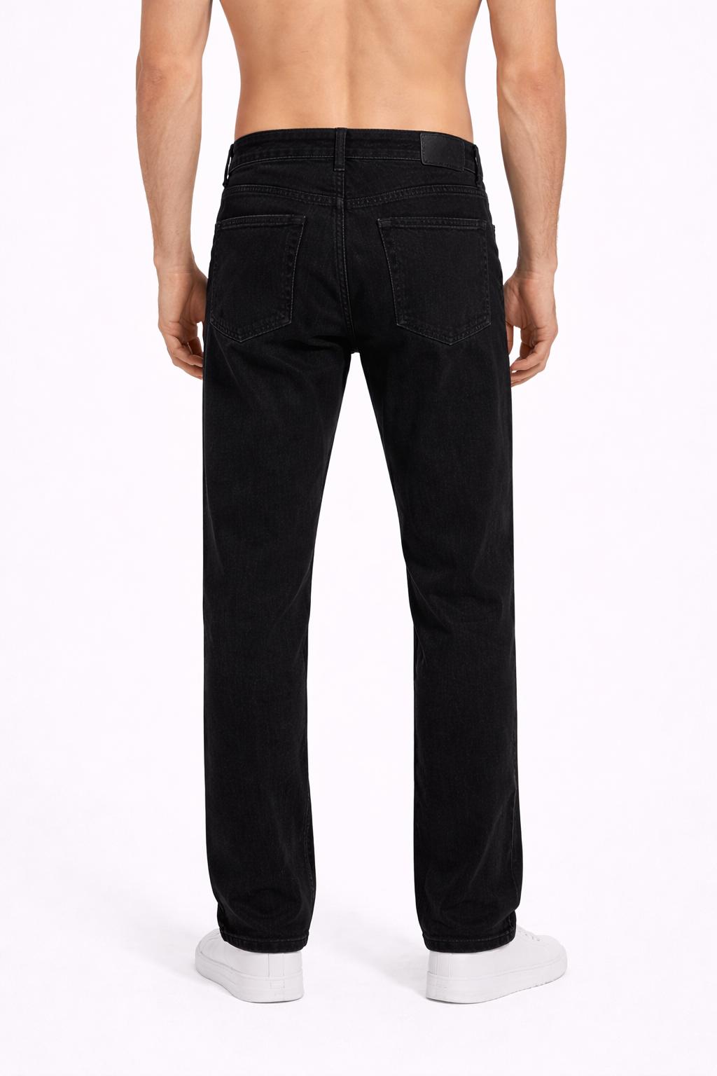 Premium Black Straight Leg Jeans