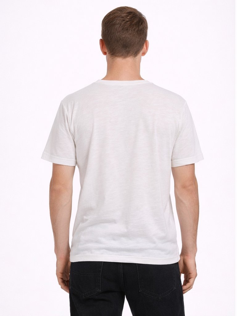 Eloziny Premium Off-White V-Neck T-Shirt