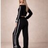 Eloziny Black Sport Luxe Two-Piece Set