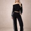 Eloziny Black Sport Luxe Two-Piece Set