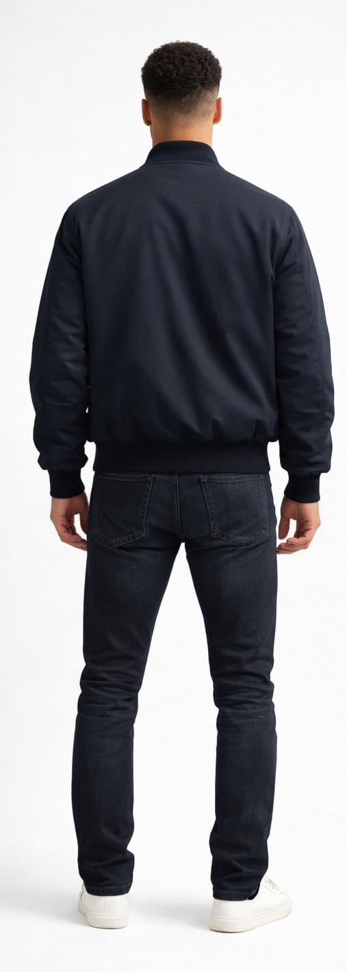 Eloziny Midnight Blue Bomber Jacket
