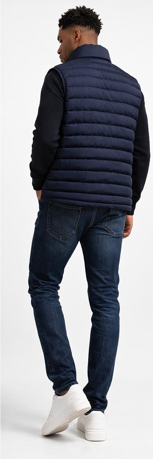 Eloziny Midnight Blue Puffer Vest