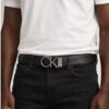 Original Calvin Klein Leather Belt – Black Pebble / Dark Brown
