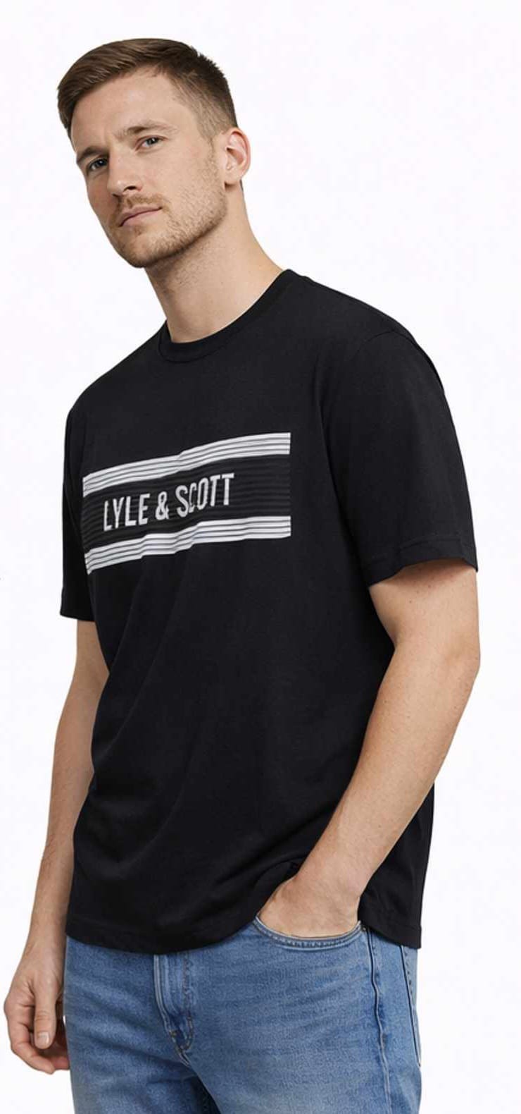 Lyle & Scott Jet Black Logo T-Shirt