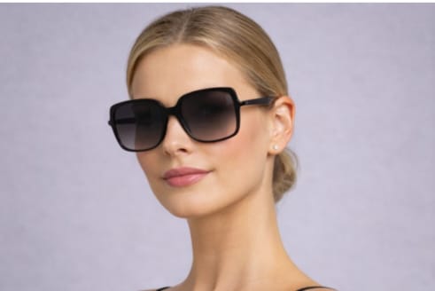 Gucci Black Gradient Sunglasses – 100% Acetate