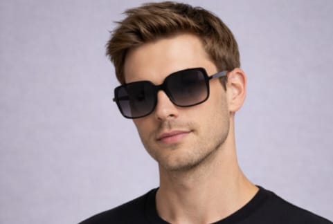 Gucci Black Gradient Sunglasses – 100% Acetate